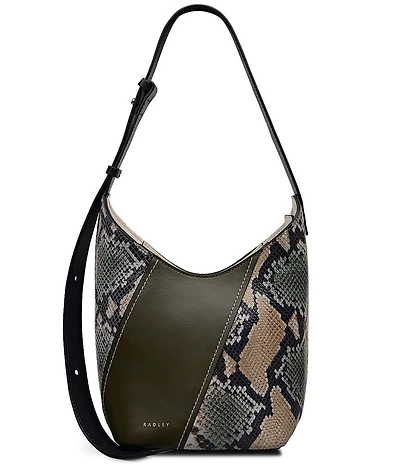 Radley London Beaton Patchwork Snakeskin Small Zip Shoulder Bag