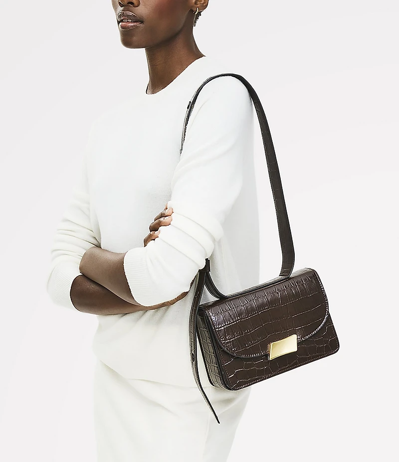 Radley London Belsize Small Crocodile Embossed Shoulder Bag