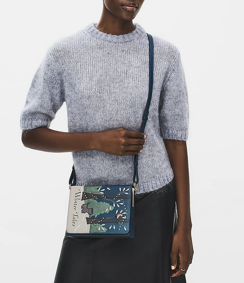 Radley London Book Street Winter Tales Small Flapover Crossbody Bag