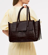 Radley London Chancery Medium Crocodile Embossed Satchel Bag