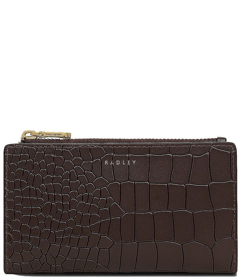 Radley London Coin Street Medium Crocodile Embossed Bi-Fold Wallet