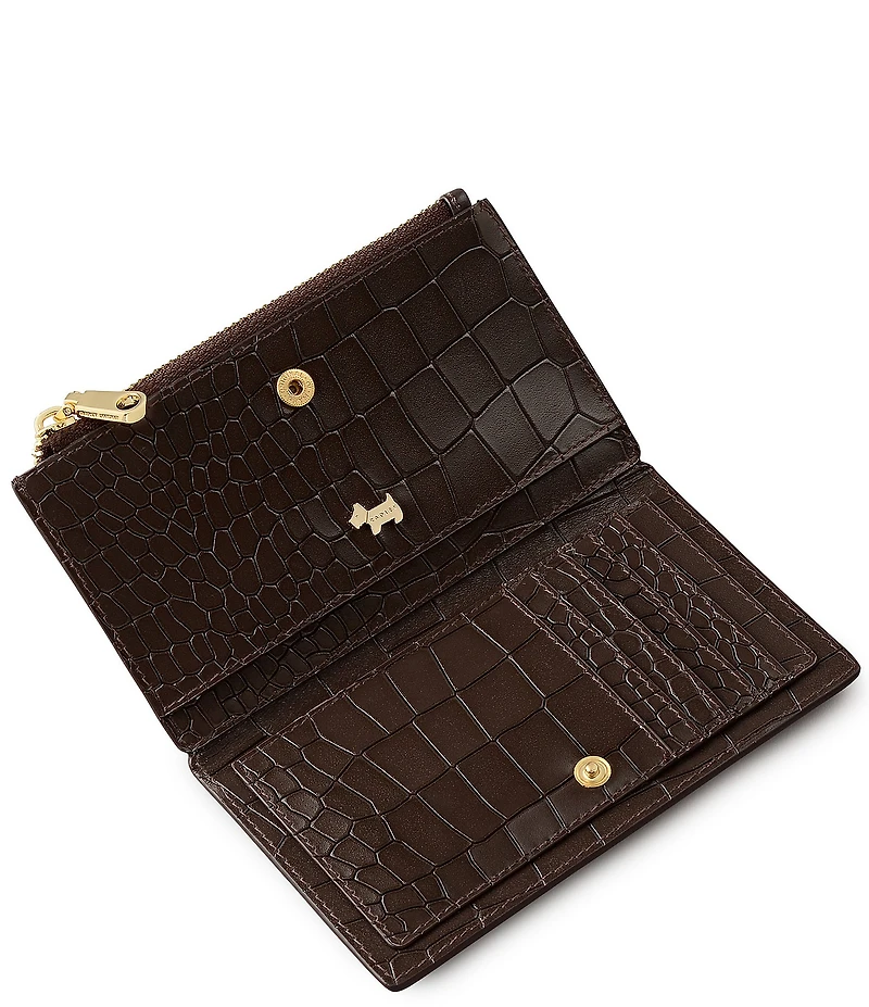 Radley London Coin Street Medium Crocodile Embossed Bi-Fold Wallet