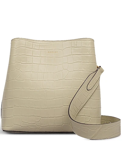 Radley London Dukes Place Crocodile Embossed Medium Bucket Bag