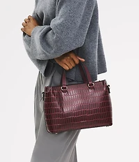 Radley London Eltham Mews Small Crocodile Embossed Crossbody Grab Bag