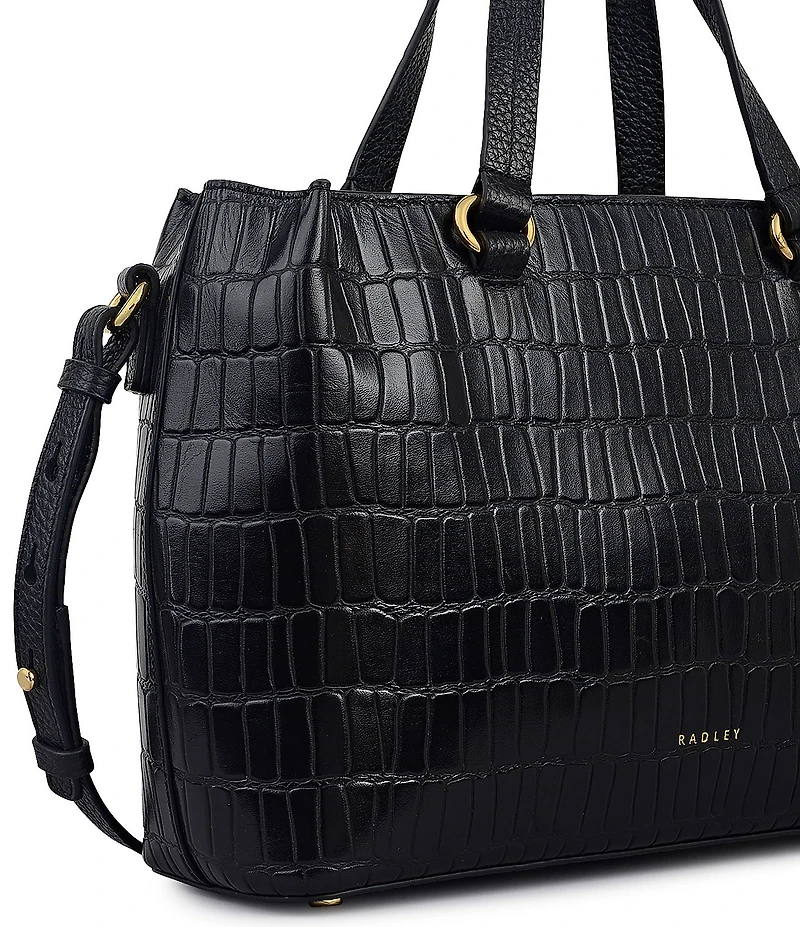 Radley London Eltham Mews Small Crocodile Embossed Crossbody Grab Bag