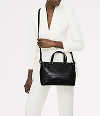 Radley London Eltham Mews Small Crocodile Embossed Crossbody Grab Bag