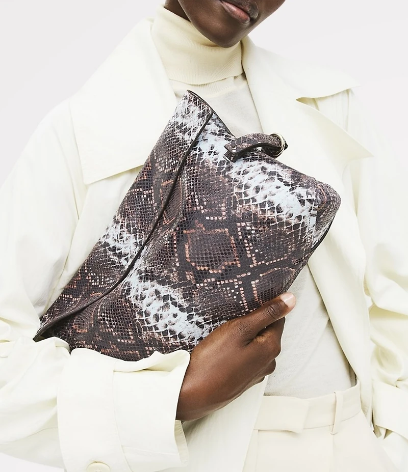 Radley London Fleet Street Faux Snake Large Clutch