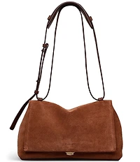 Radley London Mercer Street Suede Medium Flap-Over Convertible Shoulder Bag