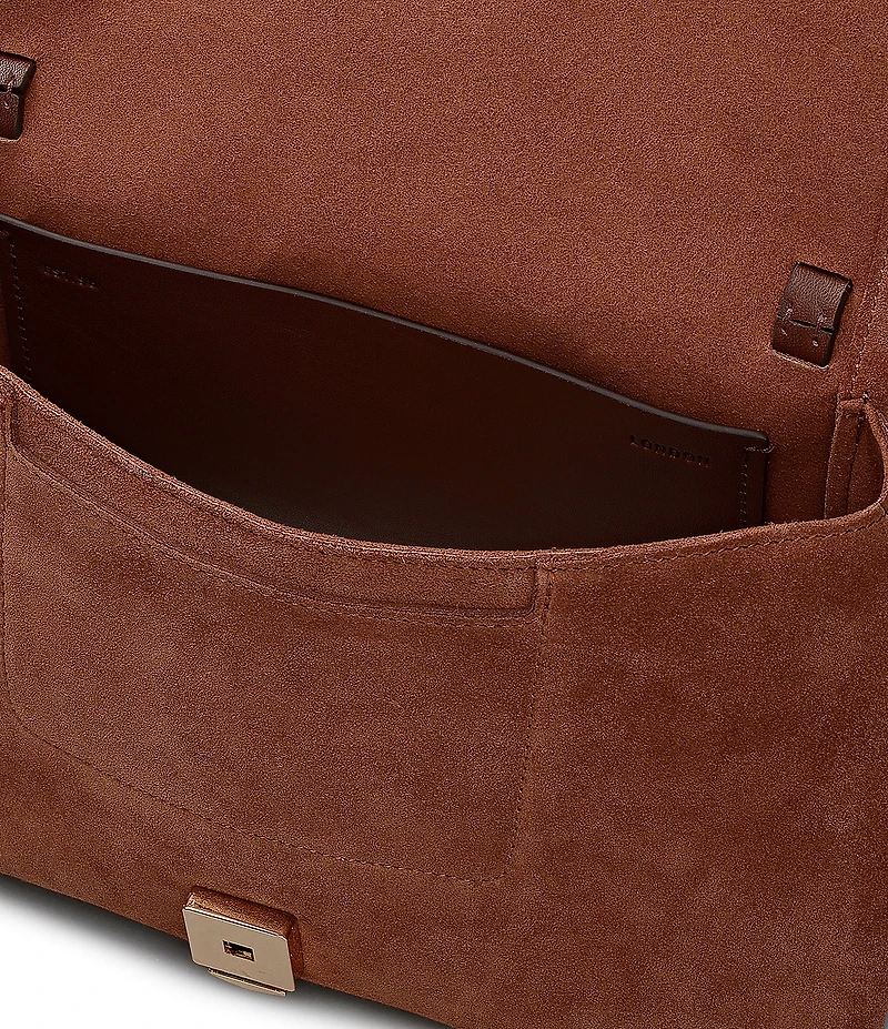 Radley London Mercer Street Suede Medium Flap-Over Convertible Shoulder Bag