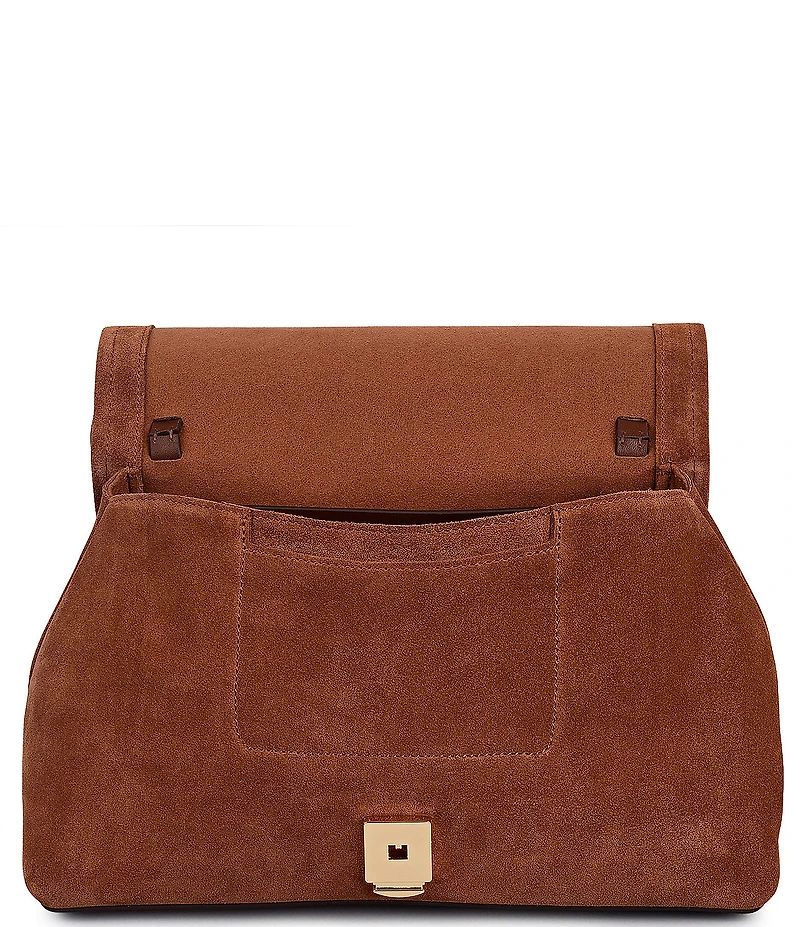 Radley London Mercer Street Suede Medium Flap-Over Convertible Shoulder Bag