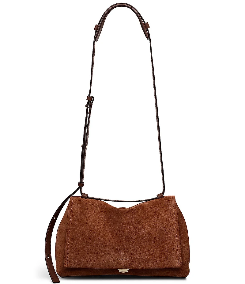 Radley London Mercer Street Suede Medium Flap-Over Convertible Shoulder Bag