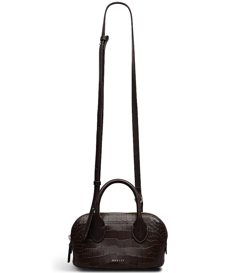 Radley London Muriel Micro Crocodile Embossed Satchel Bag