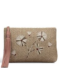 Radley London Picton Place Medium Raffia Floral Pouch Bag
