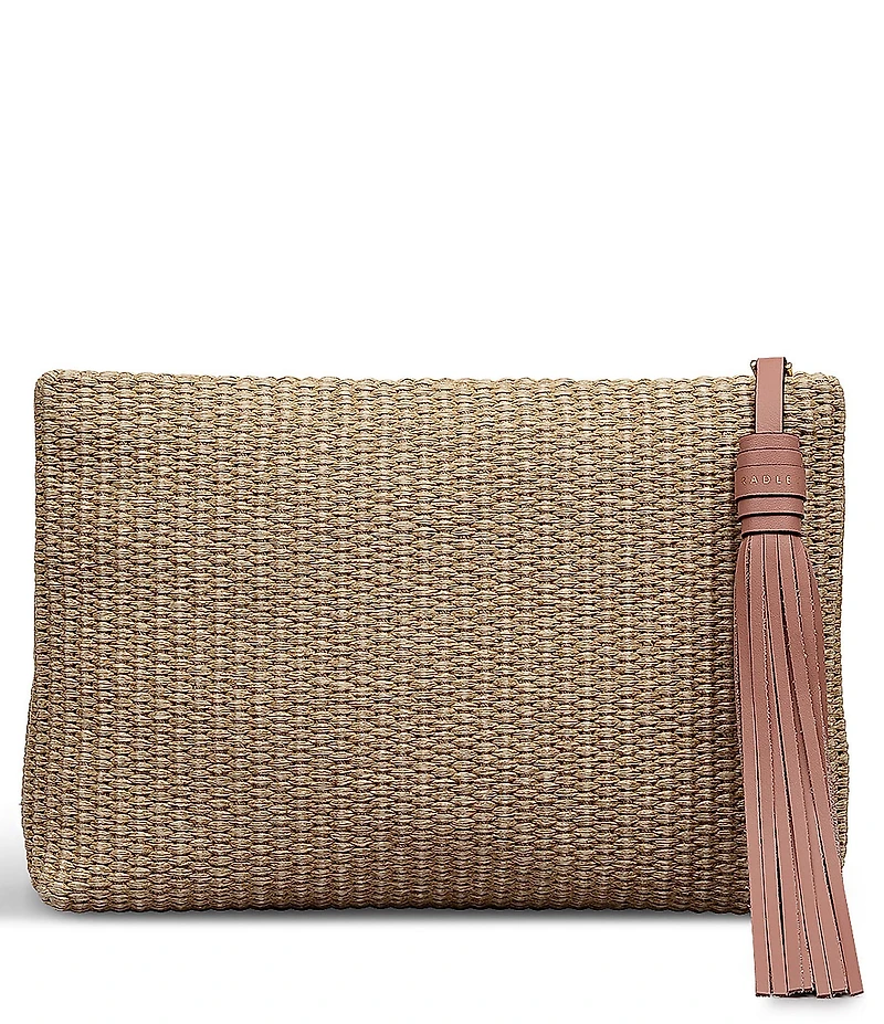 Radley London Picton Place Medium Raffia Floral Pouch Bag