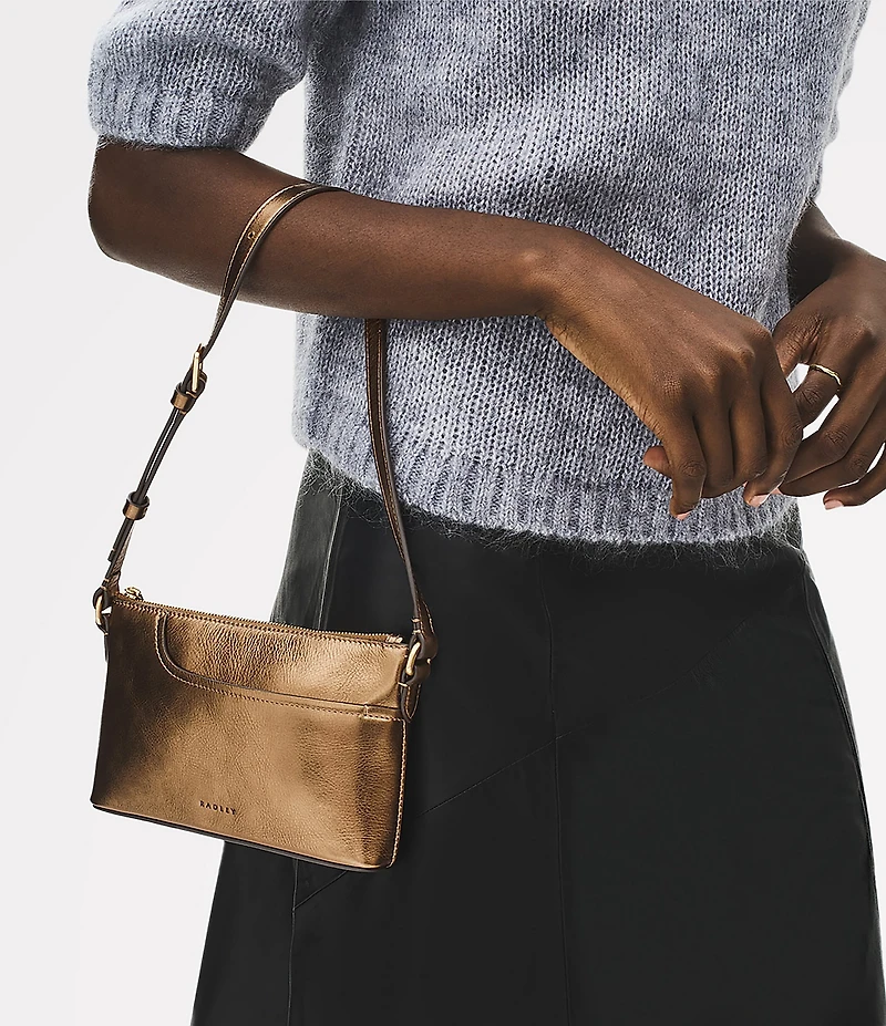 Radley London Pockets Metallic Mini Zip Shoulder Bag