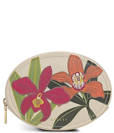 Radley London Royal Horticultural Society Collaboration Small Zip Around Floral Applique Coin Purse