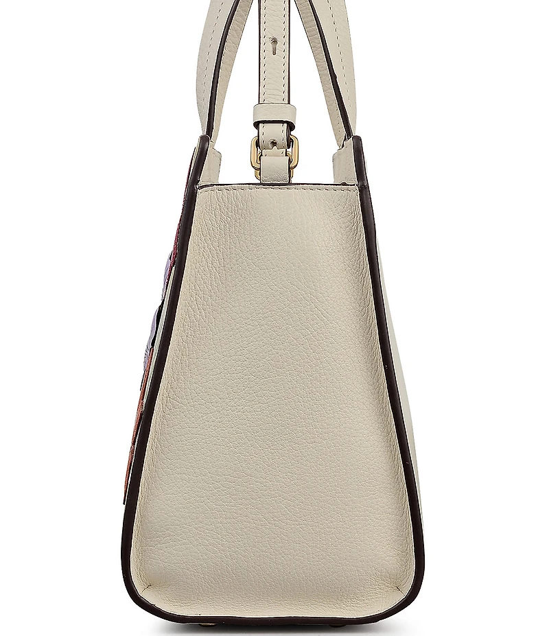 Radley London Royal Horticultural Society Collection 3D Orchid House Floral Applique Scottie Satchel Bag