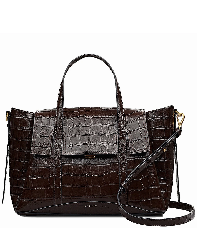 Radley London Chancery Small Crocodile Embossed Satchel Bag