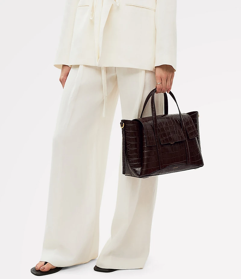 Radley London Chancery Small Crocodile Embossed Satchel Bag