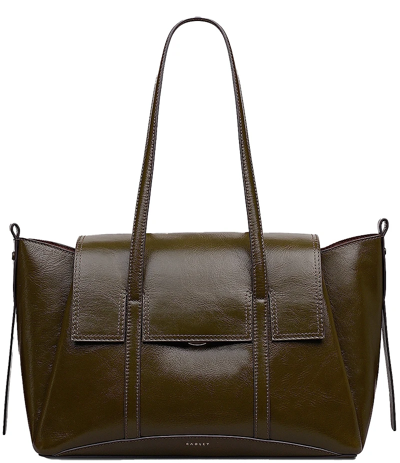 Radley London Chancery Medium High Shine Flapover Shoulder Bag