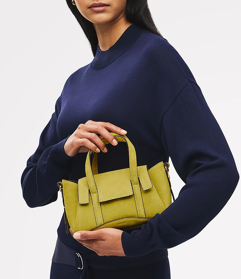 Radley London The Chancery Small Suede Top Handle Satchel Bag