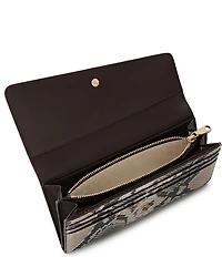 Radley London Kensal Large Snake Embossed Flapover Wallet