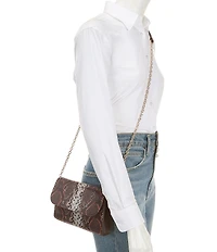 Radley London Rathbone Micro Snake Embossed Flapover Crossbody Bag