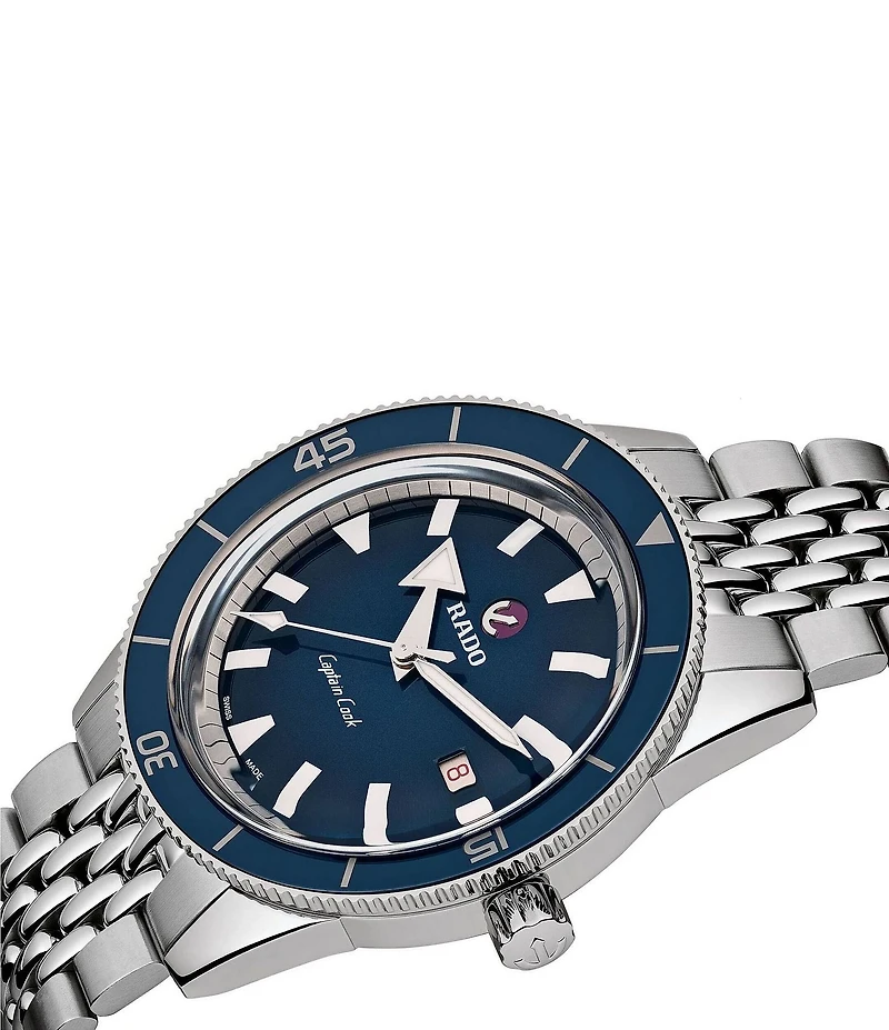 RADO Men's Captain Cook Automatic Stainless Steel Bracelet Watch