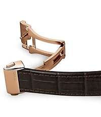 RADO Men's Coupole Classic Automatic Leather Strap Watch