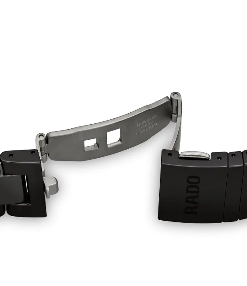 RADO Unisex Captain Cook High-Tech Automatic Black Titanium Bracelet Watch