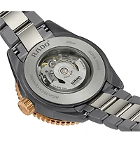 RADO Unisex Captain Cook High-Tech Automatic Two Tone Titanium Bracelet Watch