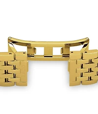 RADO Unisex Florence Classic Diamonds Quartz Analog Black Dial Gold Stainless Steel Watch