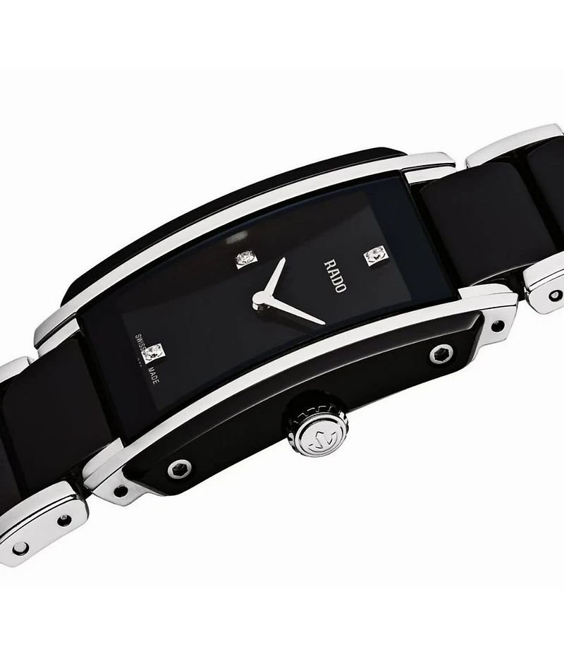 RADO Unisex Integral Diamongs Quartz Analog Two Tone Stainless Steel Bracelet Watch