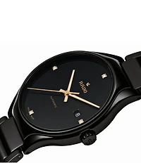 RADO Unisex True Automatic Diamonds Black Titanium Bracelet Watch