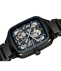 RADO Unisex True Square Automatic Open Heart Ceramic Bracelet Watch