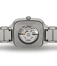 RADO Unisex True Square Automatic Open Heart Ceramic Bracelet Watch