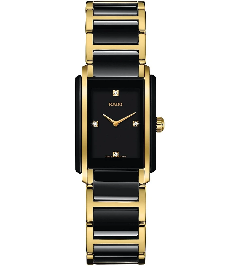 RADO Unisex Integral Diamonds Analog Ceramic Bracelet Watch