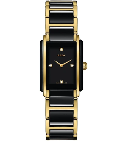 RADO Unisex Integral Diamonds Analog Ceramic Bracelet Watch