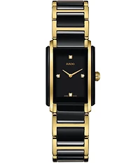 RADO Unisex Integral Diamonds Analog Ceramic Bracelet Watch
