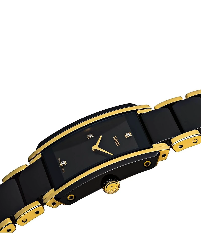 RADO Unisex Integral Diamonds Analog Ceramic Bracelet Watch