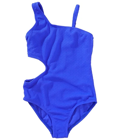 Raisins Big Girls One-Shoulder Cutout-Detailed One-Piece Swimsuit