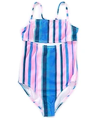 Raisins Big Girls Striped One-Piece Swimsuit