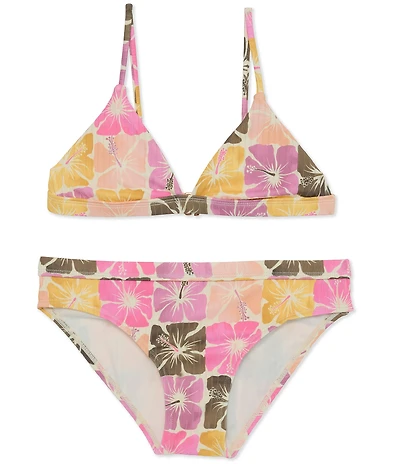 Raisins Big Girls Adjustable Back Straps Floral Printed 2-Piece Swimsuit