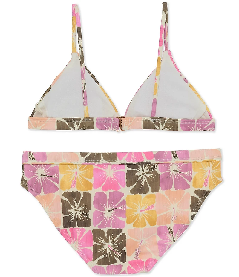 Raisins Big Girls Adjustable Back Straps Floral Printed 2-Piece Swimsuit