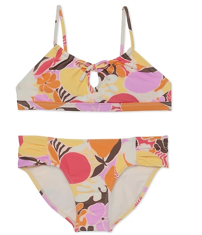 Raisins Big Girls Adjustable Shoulder Strap Allover Print 2-Piece Swimsuit