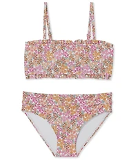 Raisins Big Girls Adjustable Straps Allover Floral Print 2-Piece Swim Set