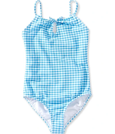 Raisins Big Girls Adjustable Straps Gingham Lupita One Piece Swimsuit