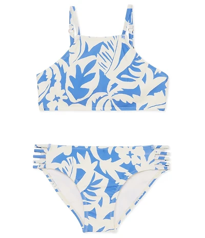 Raisins Big Girls Adjustable Straps Tropical Print 2-Piece Swimsuit