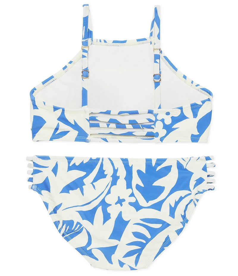 Raisins Big Girls Adjustable Straps Tropical Print 2-Piece Swimsuit