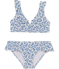 Raisins Big Girls Allover Ruffle Printed Cannes Do Swim Set